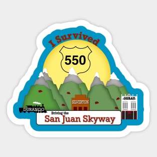 I Survived the Drive to Durango, Silverton & Ouray Sticker